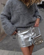 Mini mirror skirt