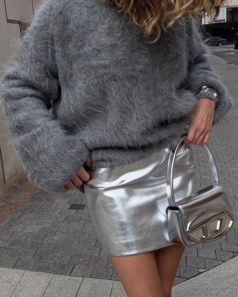 Mini mirror skirt